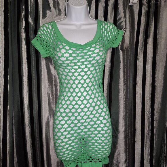 M U.S.A Green Bathing Suit Cover - Picture 1 of 3